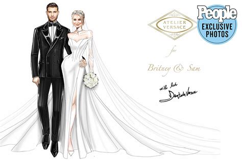 See Britney Spears' Versace Wedding Dress Sketch